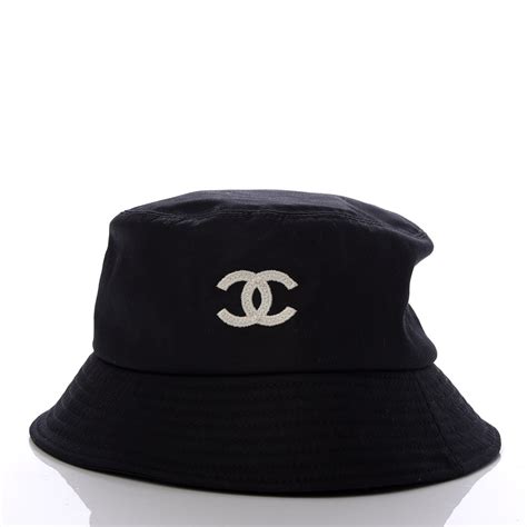 chanel bucket hat black|women chanel bucket hat.